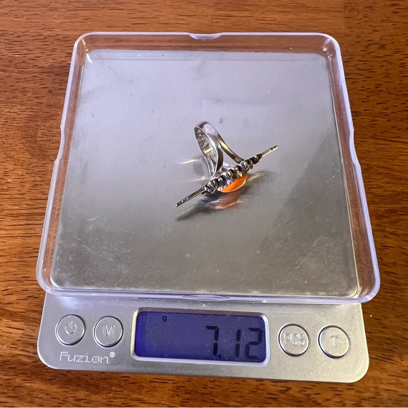 925 Sterling Silver & Spiny Oyster Heart Ring Size 8 •Southwestern• - Picture 10 of 10